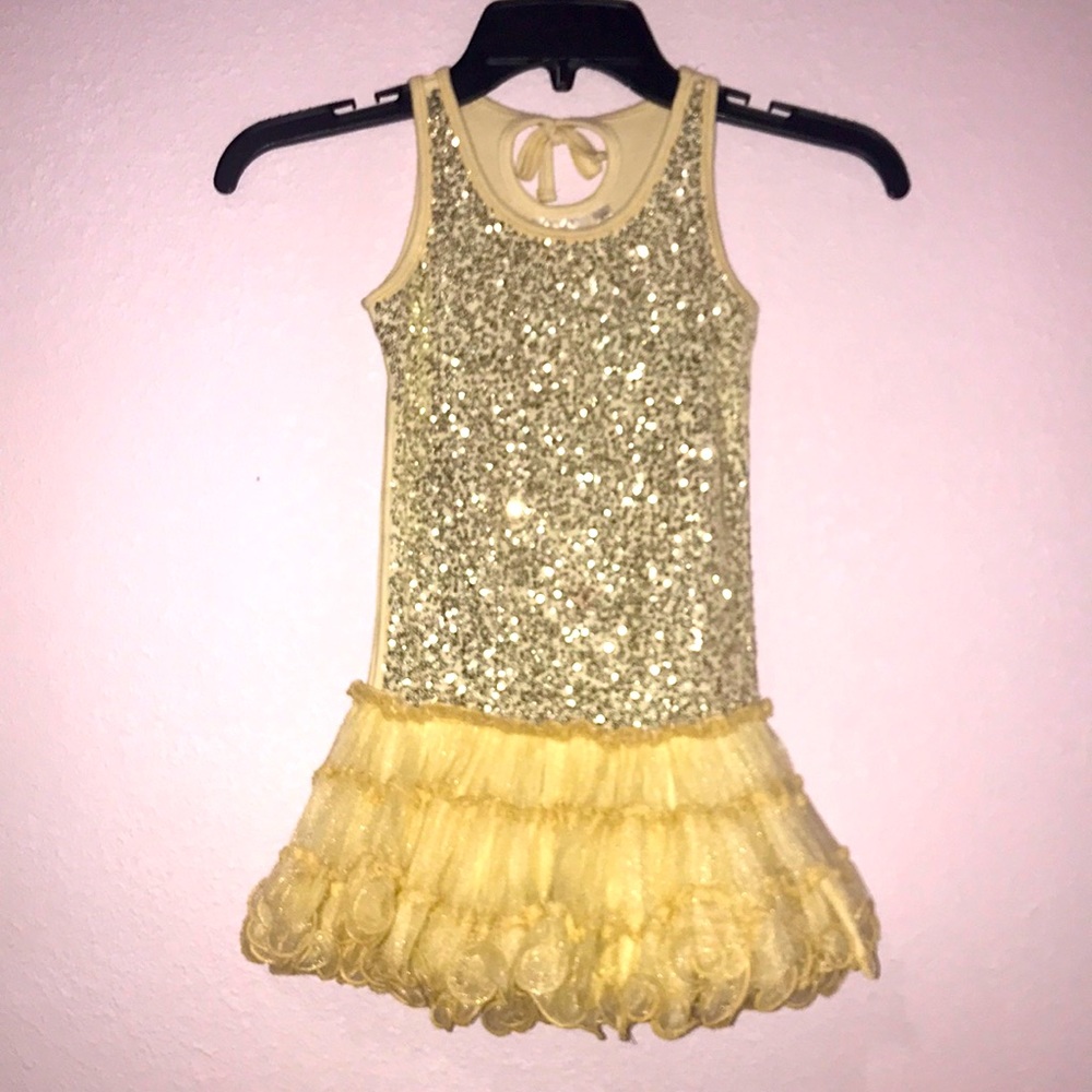 Kids Golden Dress